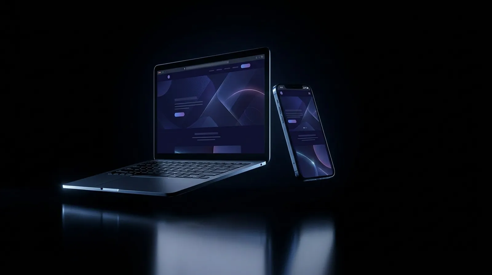 Laptop und Smartphone mit einer WebKraft Premium-Website